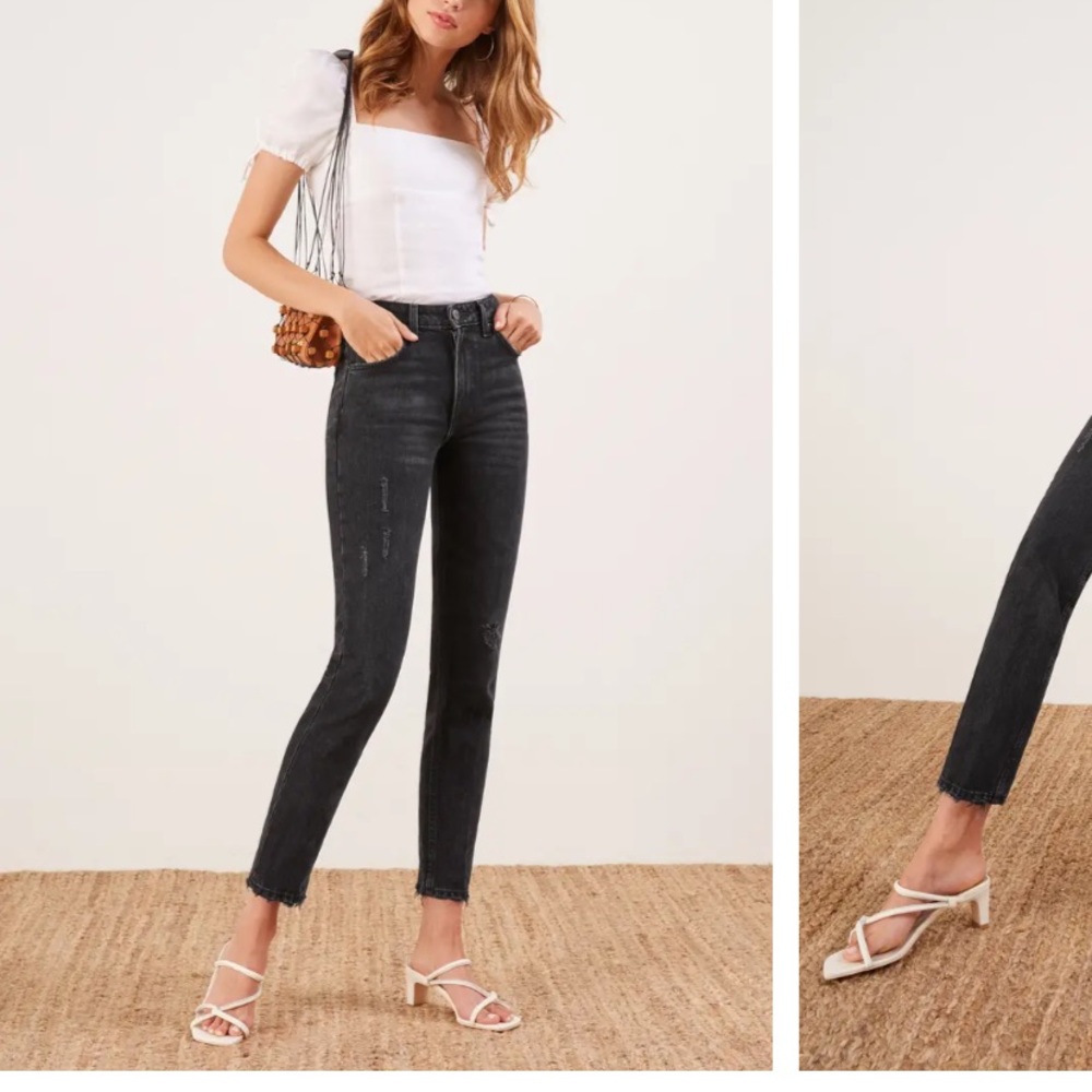 Reformation Julia High Cigarette Jean in Pacific